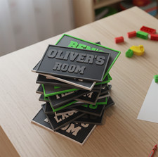 Personalized 3D Printed Name Plaque - Custom Kids Bedroom Door Sign & Wall Decor