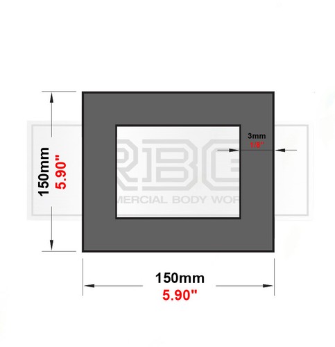 Aluminium rectangular square - aluminium,