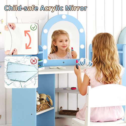 Corner vanity set chair - vanity,