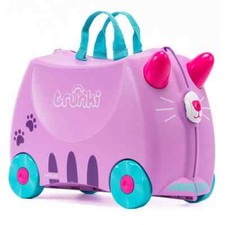 Trunki Children's Ride On Suitcase And Kids Hand Luggage Hardcase Cassie Cat