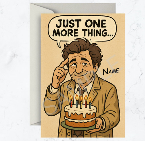Personalised columbo inspired - columbo,