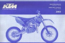 2003 KTM 85SX Engine and Chassis Spare Parts Manual : 320880