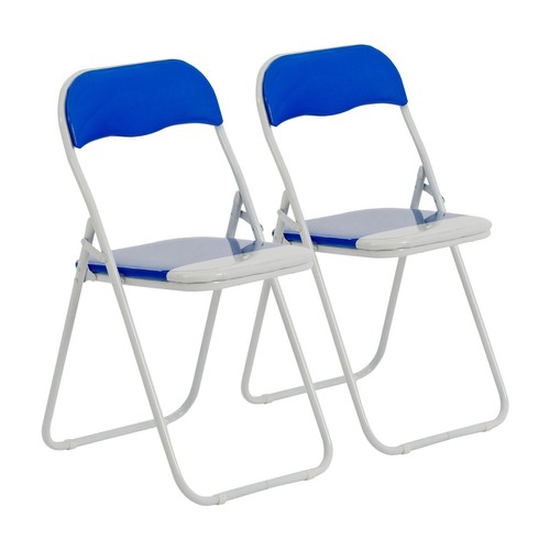 Coloured padded folding chairs - coloured,