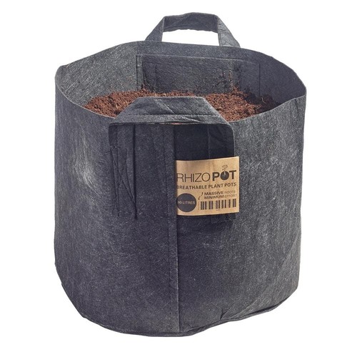Rhizopot black fabric - black,