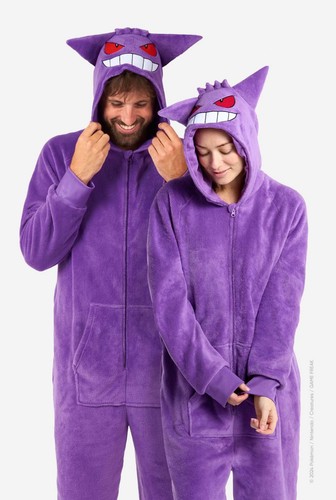 Adult gengar hooded jumpsuit - adult,