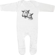 'Sheep and Lamb' Baby Romper