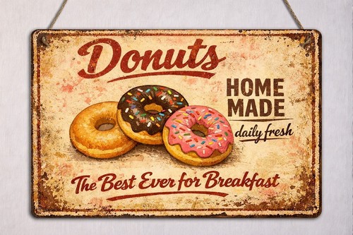 Vintage style donuts - style,