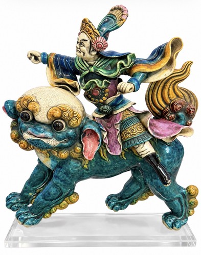 Chinese roof tile - chinese, warrior