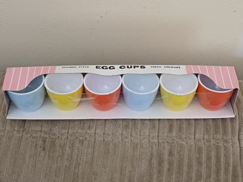 Alpha egg cups - 6, vintage