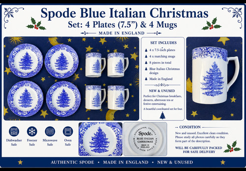 Spode blue italian christmas - **spode,