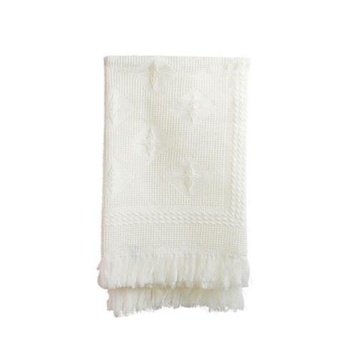 White baby christening - white, shawl