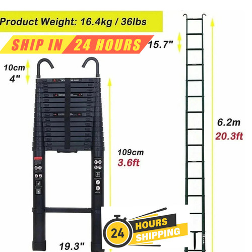 2m telescopic ladder - telescopic,