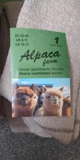 Pair Alpaca Farm Heavy Cussioned Socks Mens EU 42-45 Uk 6- 11 Outdoors