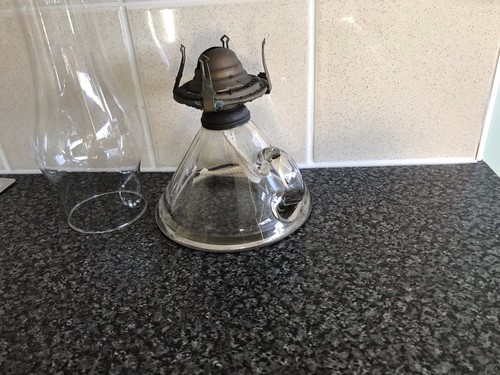 Antique oil lamp with - oil,