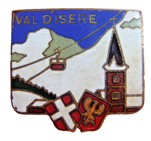 Rare 1940s val isere - rare, enamel