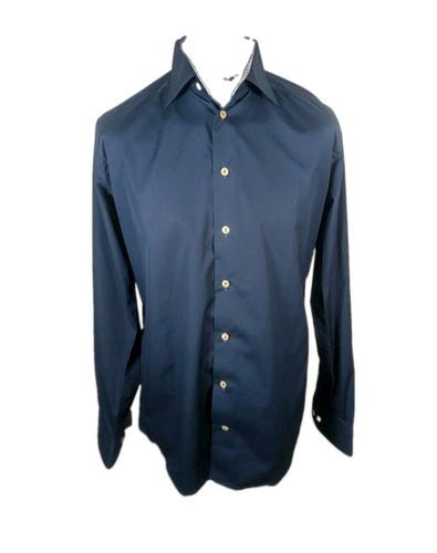 Eton shirt blue mens - eton,