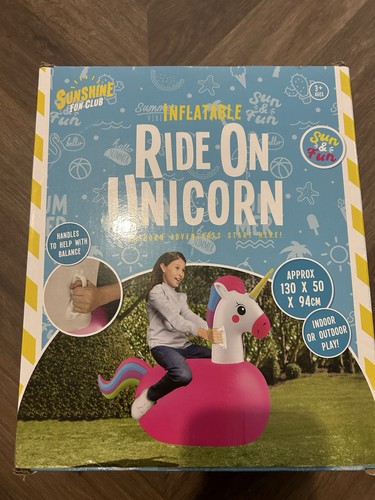 Inflatable ride unicorn - ride, on