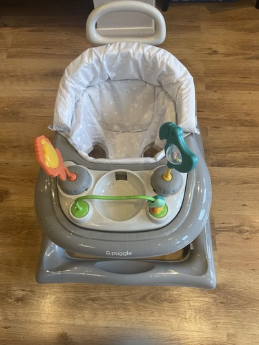 Puggle baby walker grey star - walker,