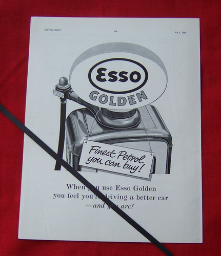Esso golden petrol pump globe - golden,