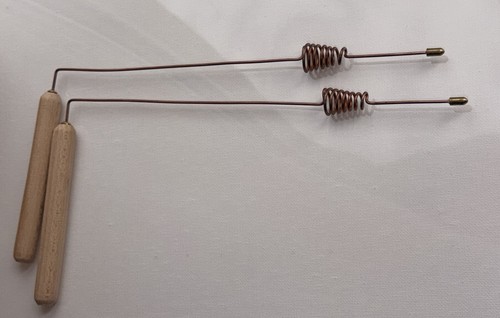 Copper dowsing rods set - 2, –
