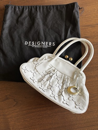 Vintage white leather rocha - white,