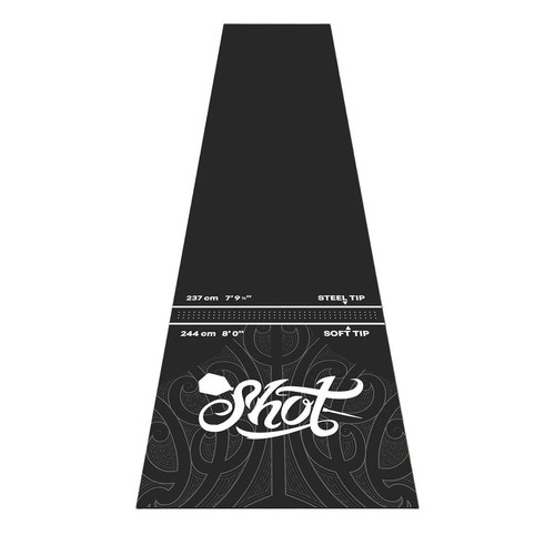 Shot darts rubber - dart, mat