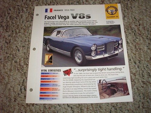 France 1954 1964 facel - 1954-1964, vega