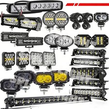 2x LED Work Light Bar Flood