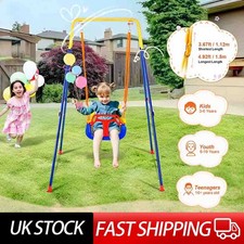 3-In-1 Swing Seat Sets Outdoor Adjustable Height Detachable for Toddler Kids