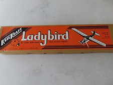 VINTAGE RARE KEIL KRAFT LADYBIRD 42" FREE FLIGHT BALSA MODEL AERPOLANE NIB
