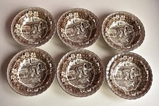 ROYAL TUDOR WARE COACHING TAVERNS 1828 SMALL CEREAL/SOUP/FRUIT BOWLS UNUSED X 6