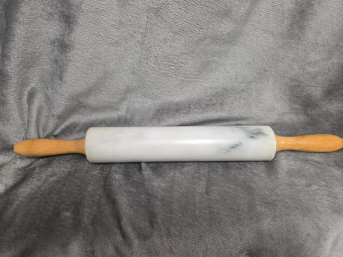 Vintage white marble rolling - white,
