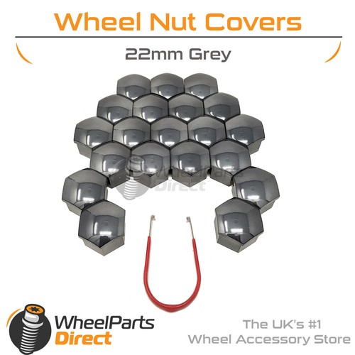 Grey wheel nut bolt covers - grey,