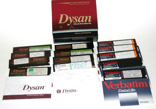 Lot assorted dysan - of,