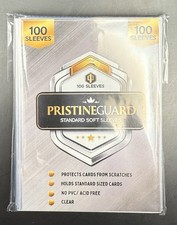 PristineGuard Soft Sleeves Standard Penny Trading Card Sleeves Pokemon/MTG -100✅