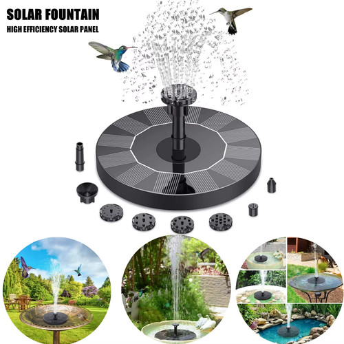 Solar fountain floating pump - floating,