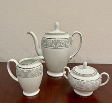 Vintage Rosenthal China Leonardo Coffee Pot & Sugar Bowl & Creamer Set Germany
