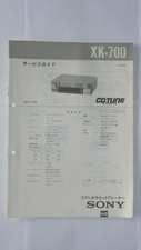 SONY XK-700 Car Stereo Cassette Deck Original Service Manual
