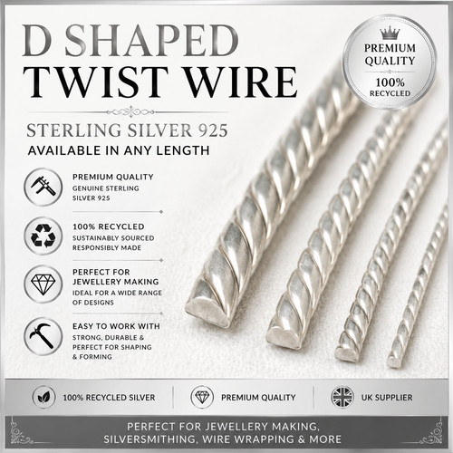Sterling silver 925 twist - silver, d