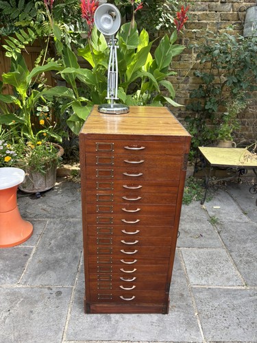 Vintage mahogany bank drawers - mahogany,