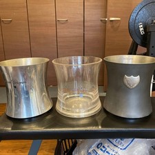 Dom Perignon Champagne Cooler Ice Bucket Set of 3 Used