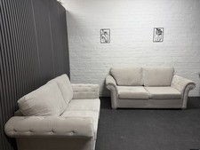 Chesterfield Style Cream Sofa