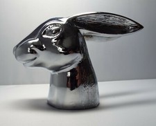 RABBIT / HARE BONNET MASCOT / HOOD ORNAMENT CHROME PLATED