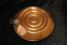 Vintage Schrader Copper Bed Warmer Hot Water Bottle Cottagecore Rustic Decor