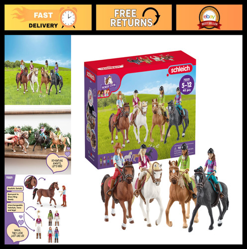 40pc horse club playset with - horse,