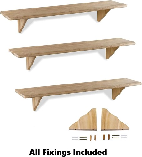 Floating wall shelves wooden - wall,