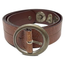 Auth D&G - Brown Gold Leather