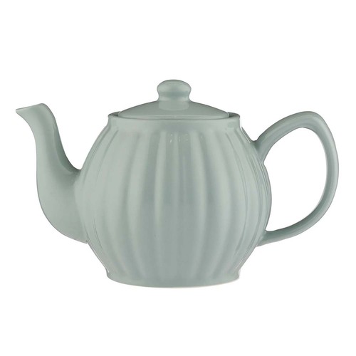 Stoneware teapot duckegg - teapot,