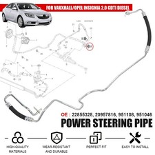 For Vauxhall Insignia 2.0 CDTi Diesel 2008-2017 Power Steering Pipe Hose 951108