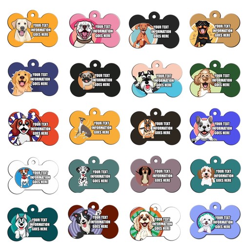Personalised dog tag double - personalised,